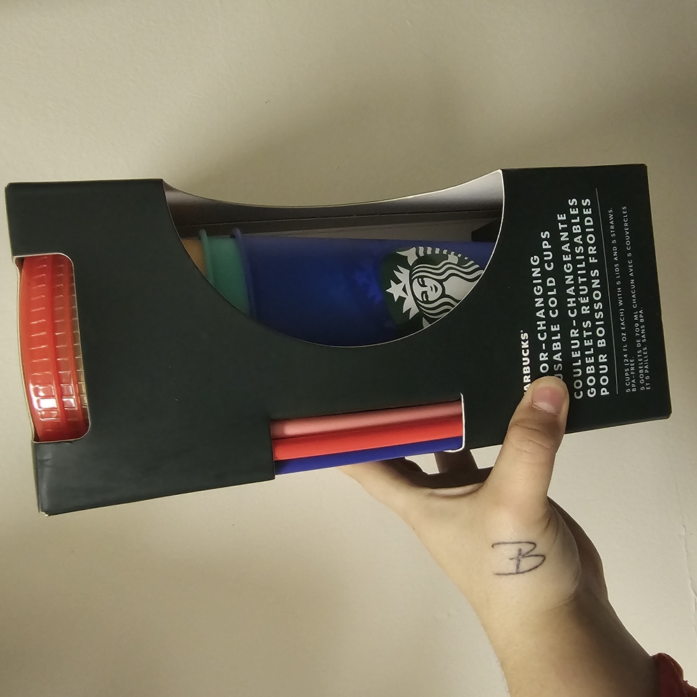 Starbucks Colorful Reusable Cups Set